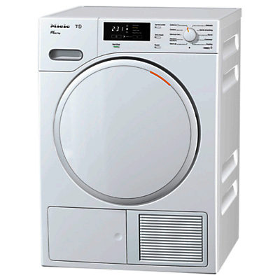 Miele TMB140WP Heat Pump Freestanding Tumble Dryer, 7kg Load, A++ Energy Rating, White Miele TMB140WP Heat Pump Freestanding Tumble Dryer, 7kg Load, A++ Energy Rating, White